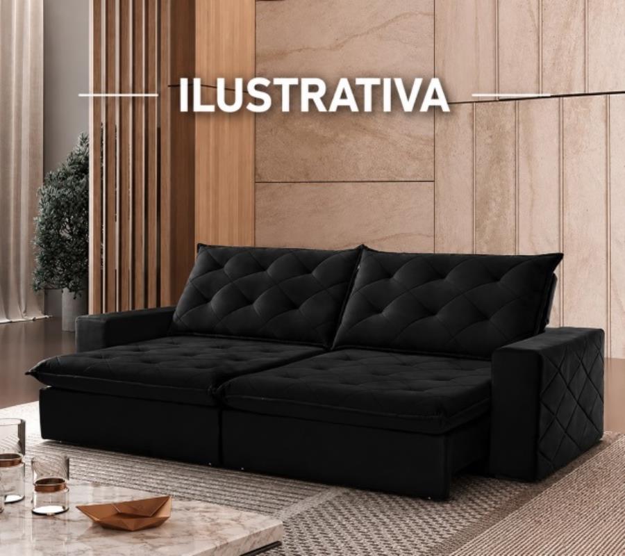 Foto de Sofa preto Almofadado